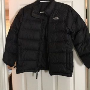 Kids 14-16 black north face jacket